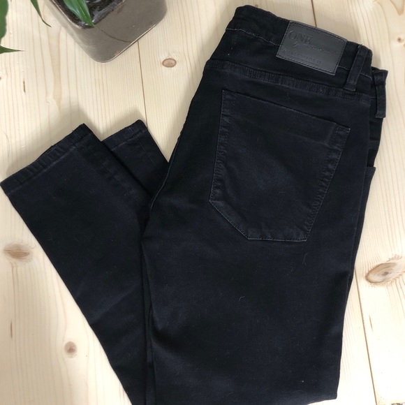 One Teaspoon Denim - BLACK FREEBIRDS II LOW WAIST SKINNY JEAN